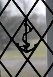 Detail of Lead Window in the Library
