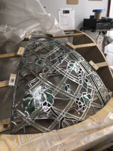 Stained Glass Dome, Pre-restoration & progress
